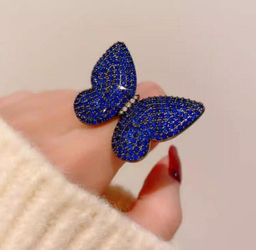 XSB161 - Blue Exquisite Butterfly Brooch